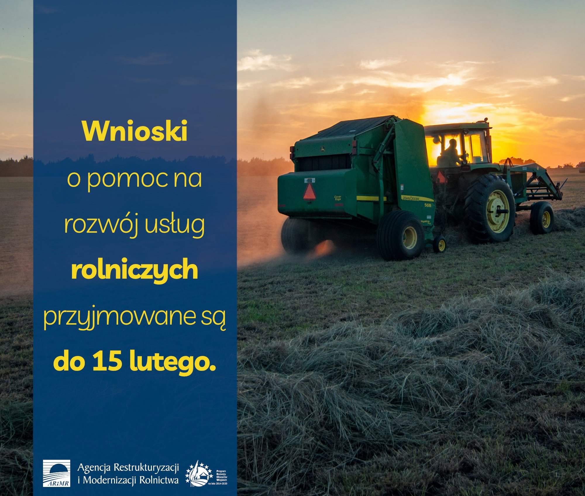 Konczy sie nabor wnioskow o pomoc na rozwoj uslug rolniczych