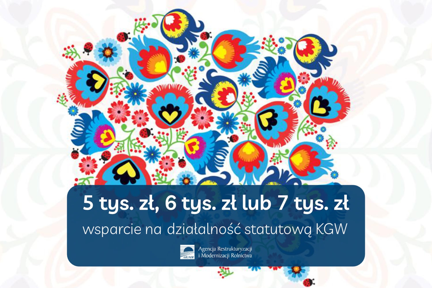 5 tys. zl 6 tys. zl lub 7 tys. zl wsparcie na dzialalnosc statutowa kol gospodyn wiejskich