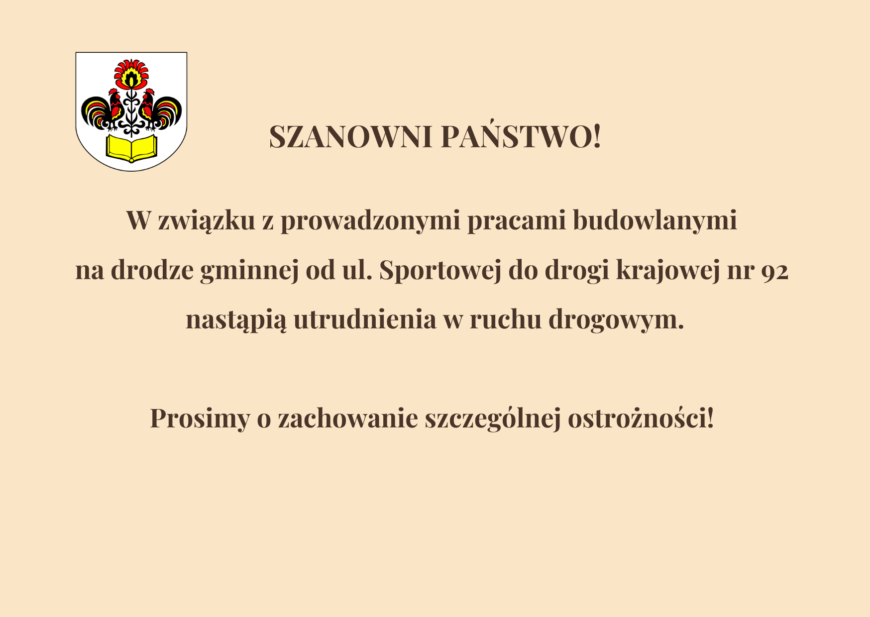 utrudnienia na drodze