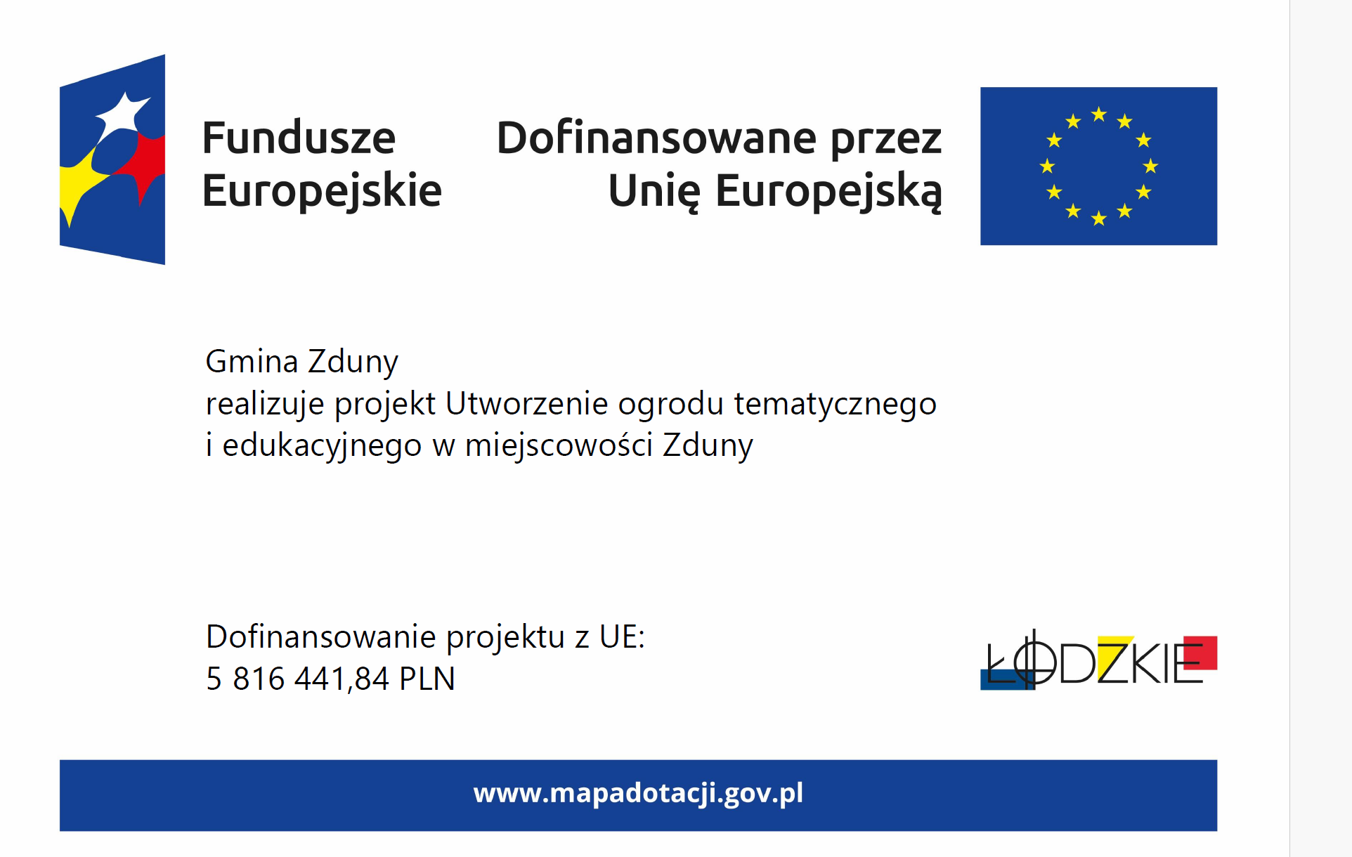 plakat dofinansowanie